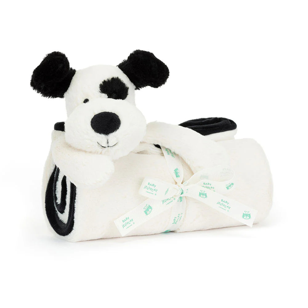Bashful Black & Cream Blankie