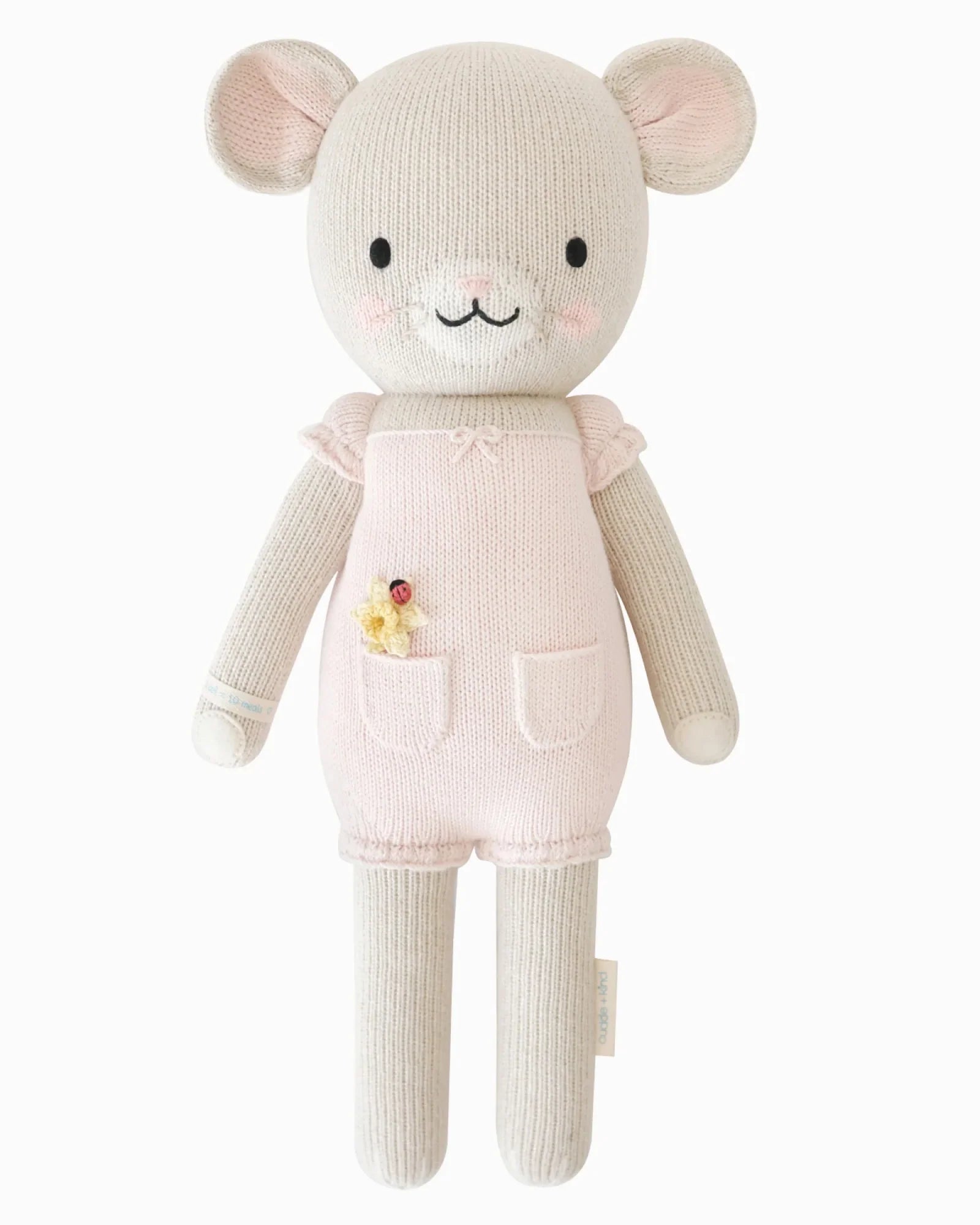 Beatrice the Mouse (Blush) - Cuddle+ Kind Signature Hand Knit Dolls