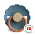FRIGG Daisy Colourblock - Round Latex Pacifier - Breeze