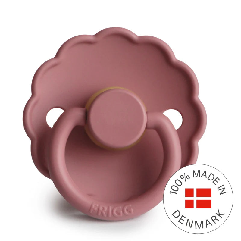 FRIGG Daisy - Round Latex Pacifier - Powder Blush