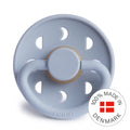 FRIGG Moon Night - Round Latex Pacifier - Powder Blue