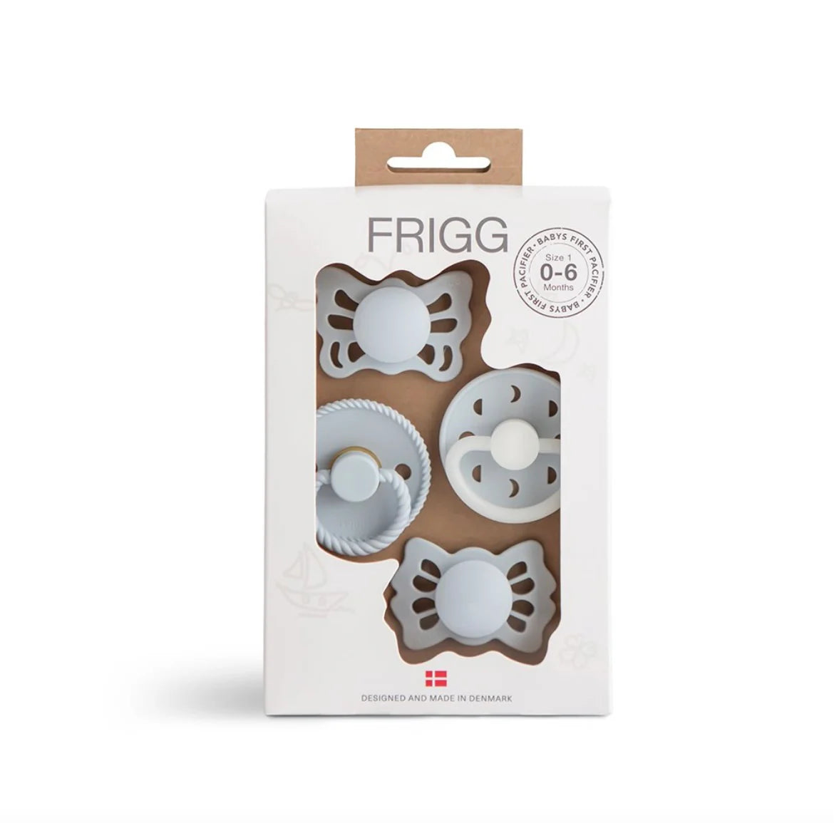 Frigg Baby's 1st Pacifier Floral Heart (4)