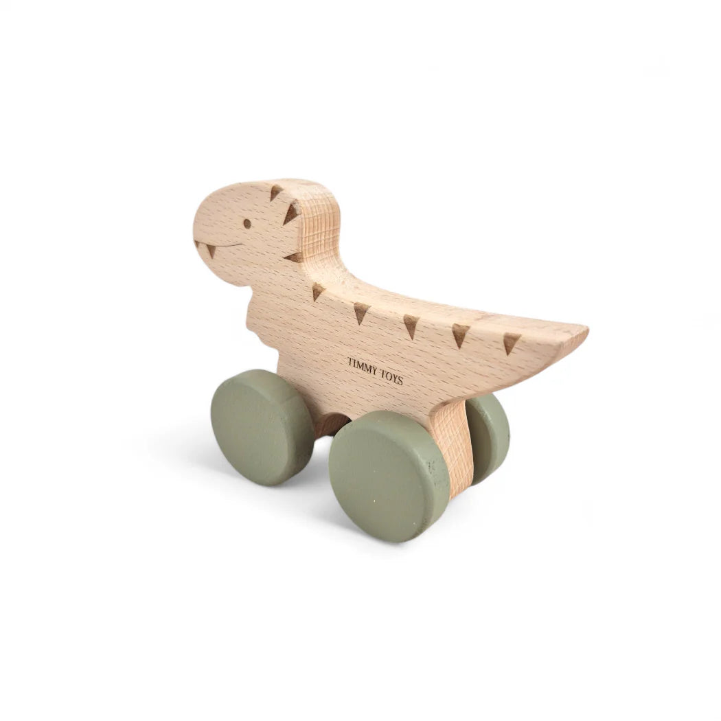 T-Rex Dinosaur Wheely Wooden Toy