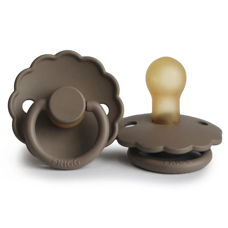FRIGG Daisy - Round Latex Pacifier - Portobello