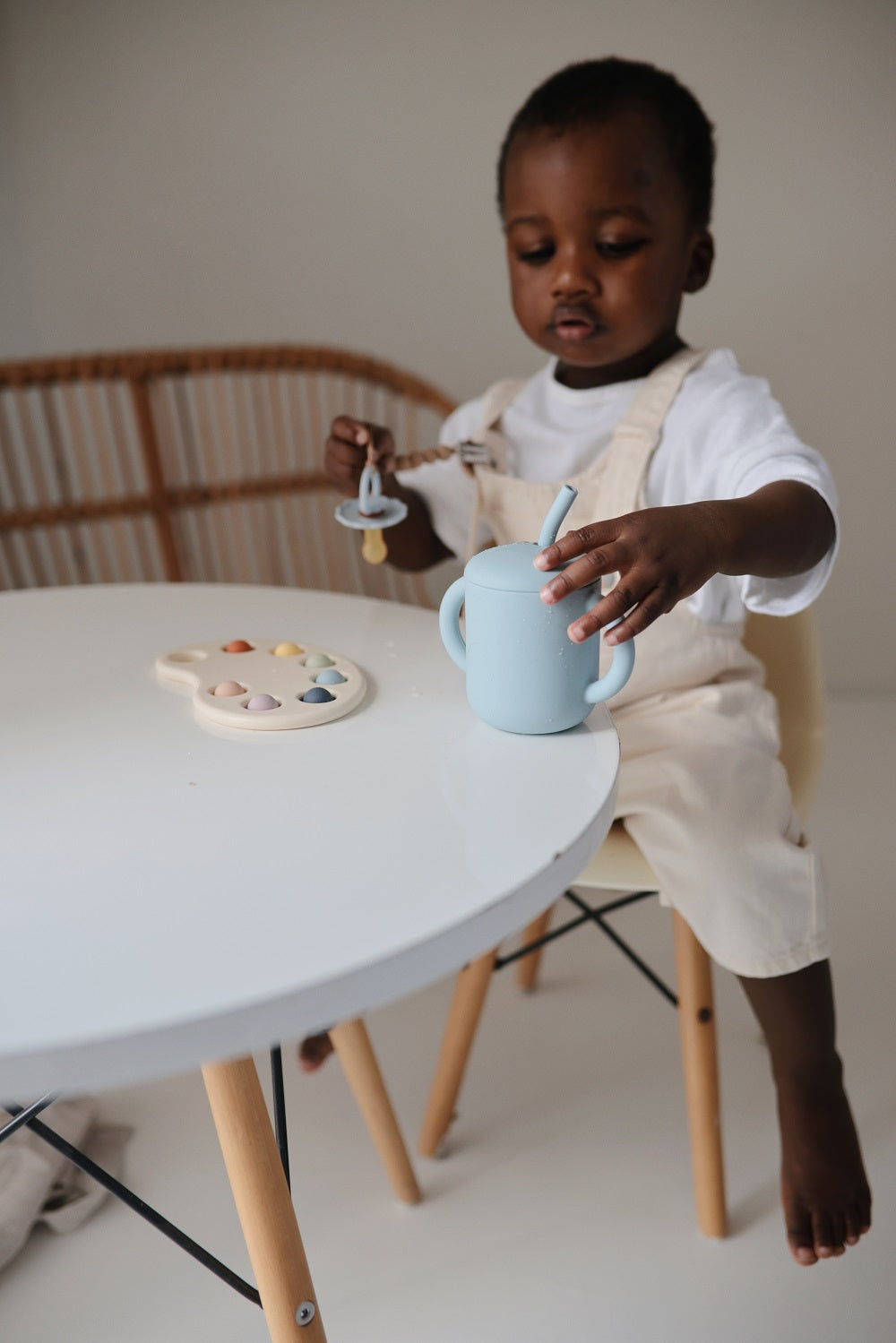 Silicone Training Cup & Straw