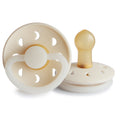 FRIGG Moon Night - Round Latex Pacifier - Cream
