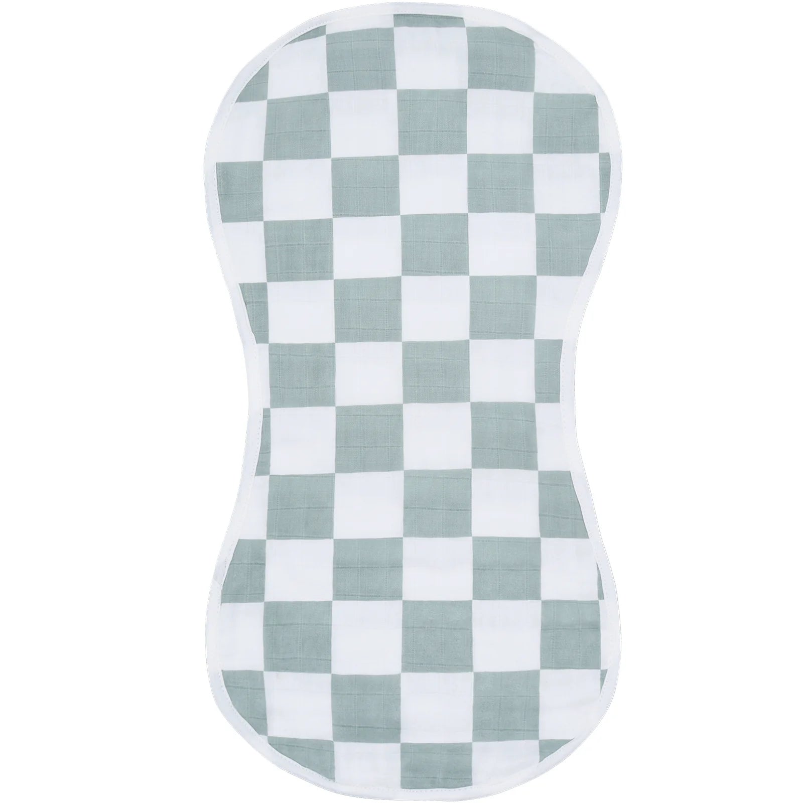 Teal Checkered - Burp Cloth