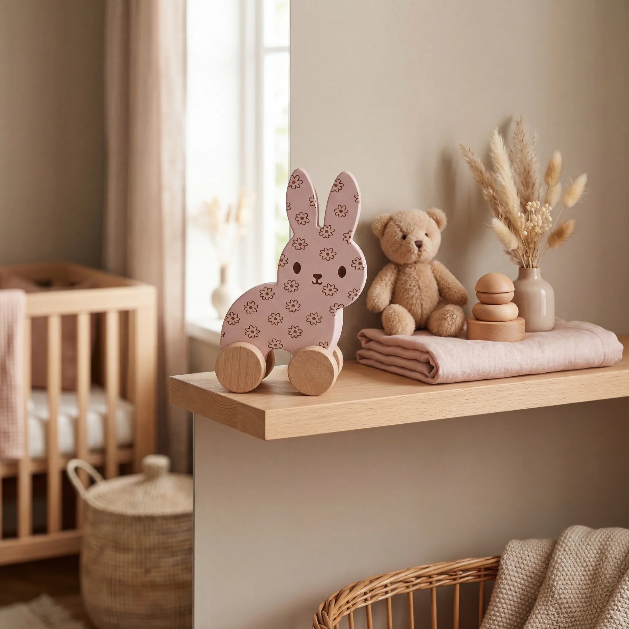 Wooden Bunny Toy - Daisy