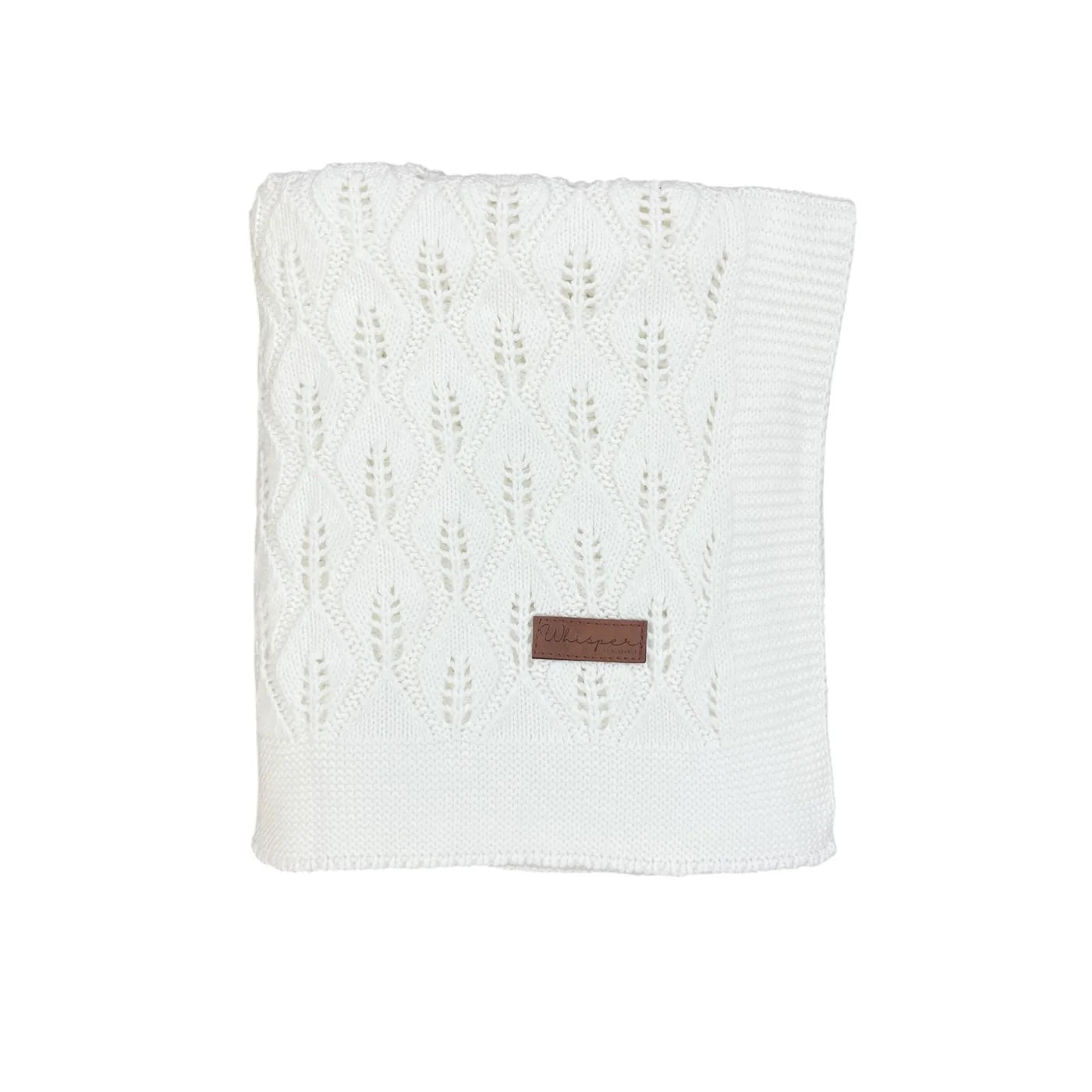 Blush - Cellular Knitted Blanket