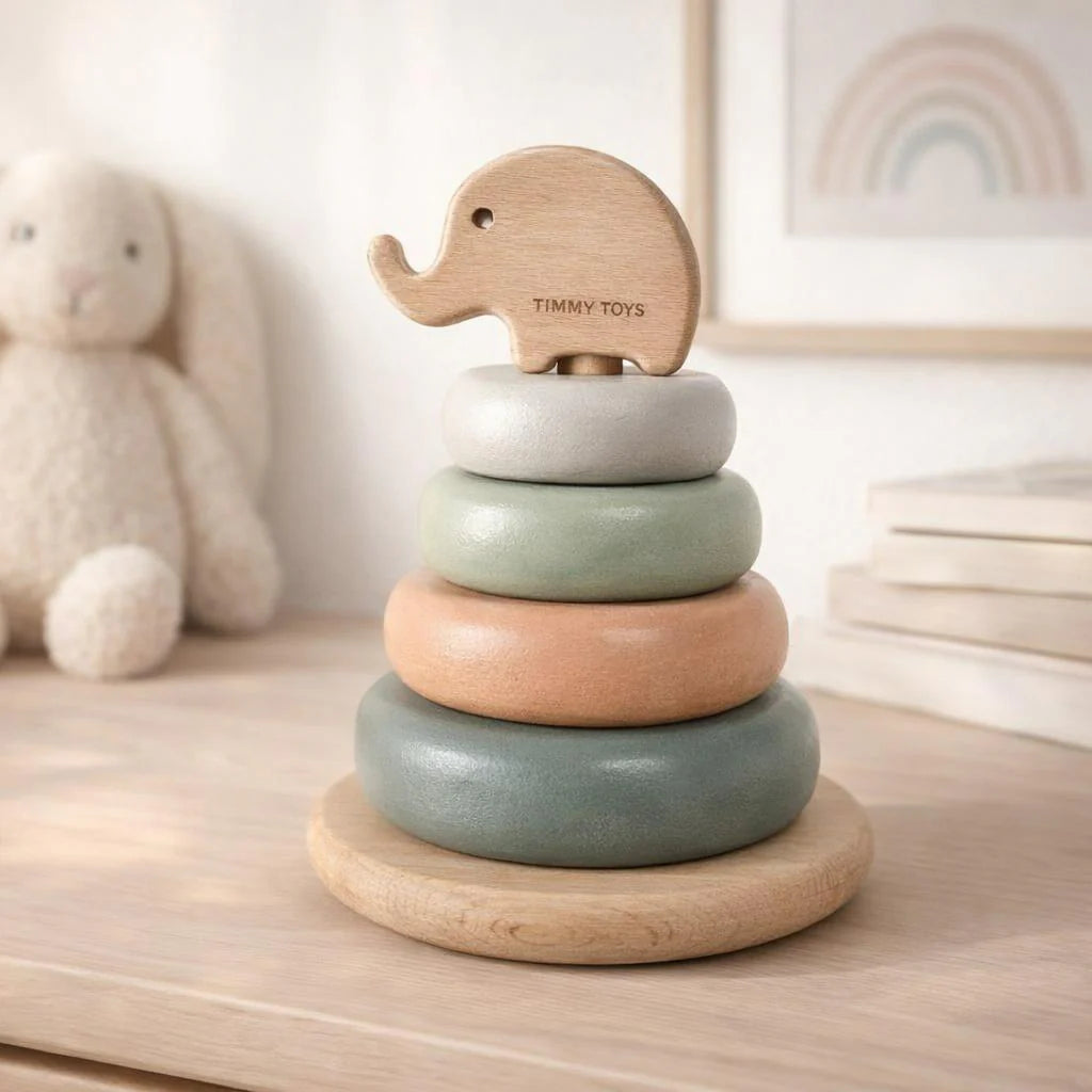 Baby Wood Ring Stacker – Fun & Learning